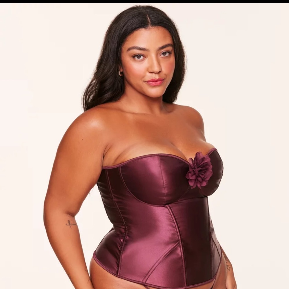 Lace-Up Corset with side zipper